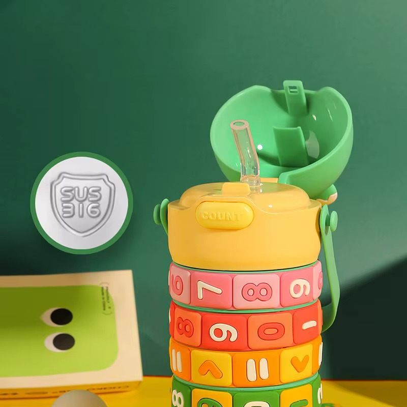 No More Water Battles – Fun Learning Water Bottle for Kids