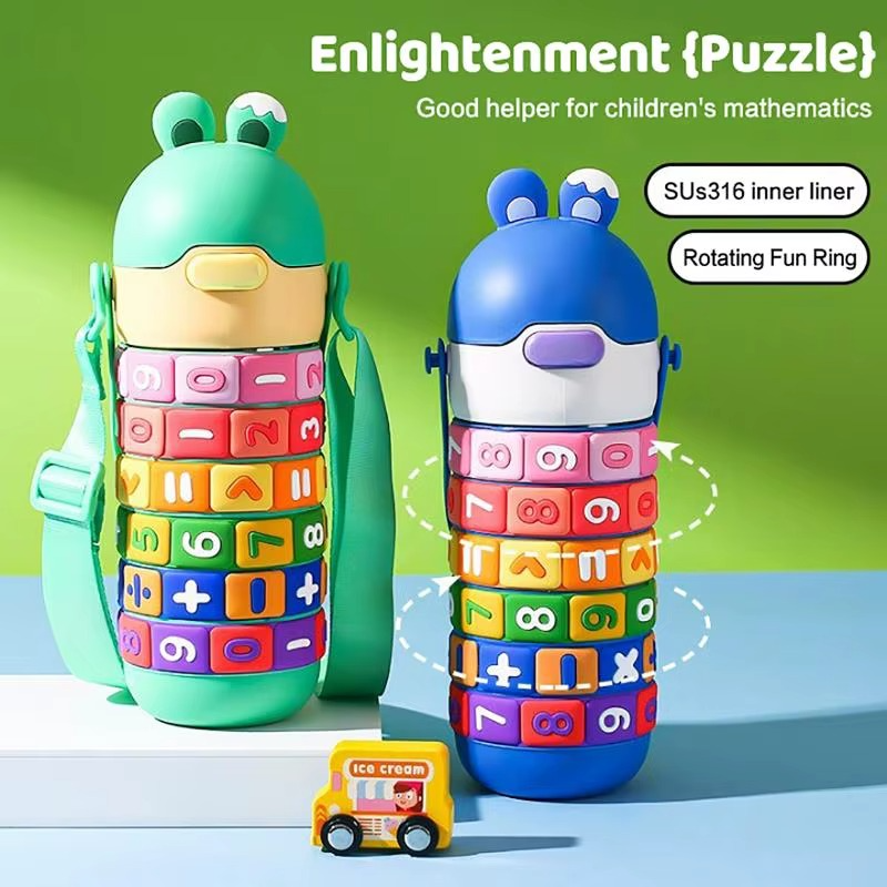 No More Water Battles – Fun Learning Water Bottle for Kids
